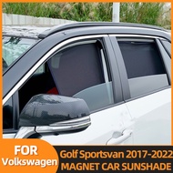 For Volkswagen VW Golf Sportsvan 2017-2023 Car Sunshade Magnetic Front Rear Windshield Curtain Side 
