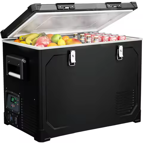 12 Volt Refrigerator, 48QT Electric Cooler Powered by SECOP, Car Refrigerator -4℉~68℉, 12V Fridge 12