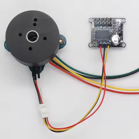 "2804 Hollow Shaft BLDC Motor with AS5600 Magnetic Encoder - FOC Control, Hall Sensor, Outrunner Bru