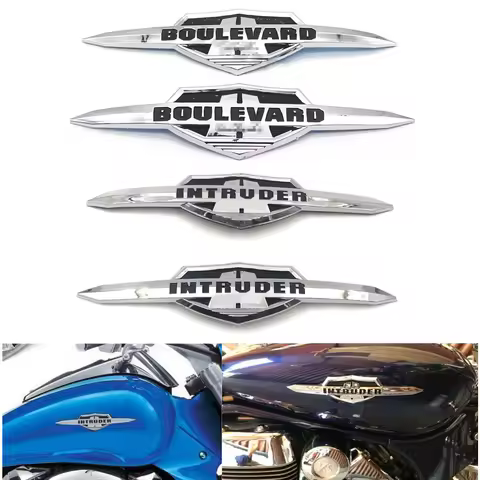 Motorcycle 3D Emblem Badge Decal Fuel Tank Sticker Protector For Intruder VL400 VL800 LC1500 Bouleva