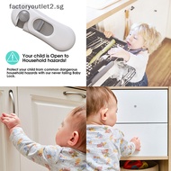 factoryoutlet2.sg 1Pc Home Refrigerator Lock Fridge Freezer Door Catch Lock Toddler Kids Child Cabinet Safety Lock For Baby Safety Child Lock Hot