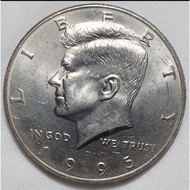 [GENUINE] 1995 USA ½ dollar - Kennedy Half Dollar Coin (#USD03) l Old Coin l Koin Lama