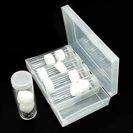 Qtopun Plastic Clear Coin Tube, 5 Pack Coin Storage Tubes with 1 Storage Box Coin Protective Case Co