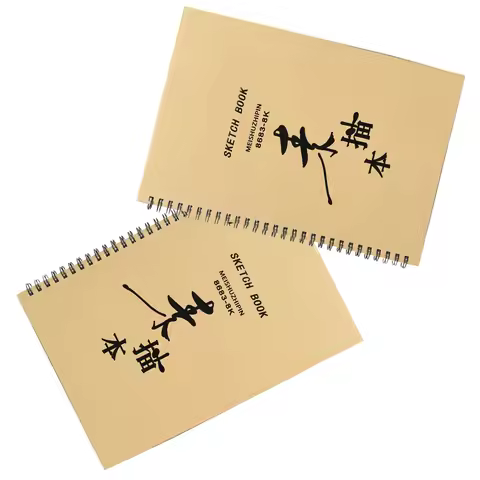 2Pcs Beautiful Sketch Book Excellent Craftsmanship Unique Design DIY Painting Book Painting Notebook