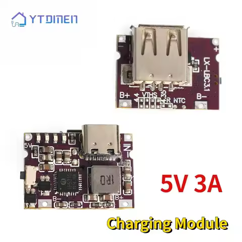 1 Pc Type-C 5V 3.1A Step-Up Power Module USB Boost Converter IP5310 Mobile Power Bank Accessories wi