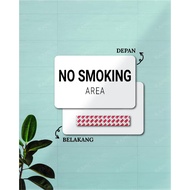 Writing NO SMOKING 20X13 CM / SIGN STICK NO SMOKING / WALL STICK NO SMOKING