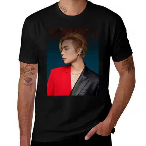 NCT Johnny T-Shirt cotton man t-shirts clothes funny t shirts men