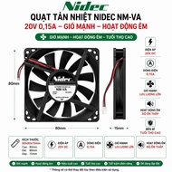 Radiator fan 20v 0.5a 80x80x15mm