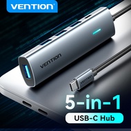 Vention USB C Hub 4 Ports USB Type C to USB 3.0 Hub Splitter Adapter for MacBook Pro iPad Pro Samsun