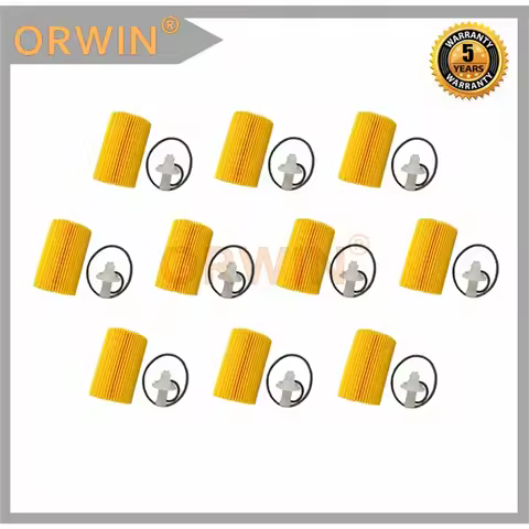 10Pcs/Set New Engine Oil Filter+Nozzle 04152-38020 04152-51010 04152-YZZA4 for Toyota Land Cruiser S
