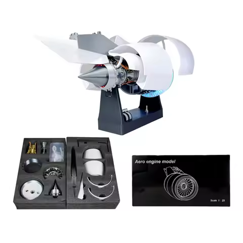 Airbus A380 Aircraft Engine Model Assembly Can Start Assembling Mini Mechanical Toys Handmade Childr