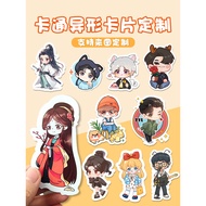 Support Merchandise Q Custom Small Greeting Cards with Your Image diy Custom Anime Business Cards Pr