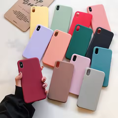 Silicone Soft Phone Case For iPhone X XR XS Max XR X 8 7 6 6S Plus casefor iphone 11 12 13 mini 13 P