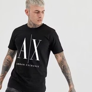 100% Original Armani Exchange T shirt short sleeved classic casual all match cotton men T shirt Baju