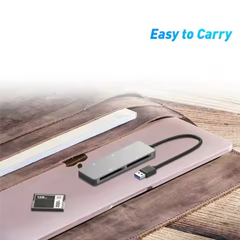GFR5-5-In-1 All-In-1 Card Reader CF/SD/XD/CFAST/TF Card USB-C Card Reader