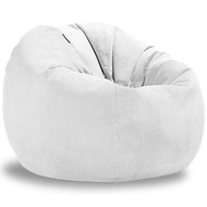 Otautau vải nhung kẻ 70cm Bọc ghế sofa ghế lười pouf Ottoman lớn Beanbag Puff sac Recliner phòng chờ