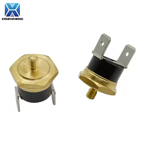 (1-5PCS) M4 Copper Head Thread KSD301 10A 250V NC Temperature Switch Thermostat 40 50 65 70 85 90 10