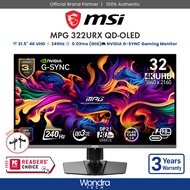 [FAST SHIP] MSI MPG 322URX QD-OLED | 31.5" 4K UHD | 0.03ms (GtG) | 240Hz | NVIDIA G-SYNC | Gaming Mo