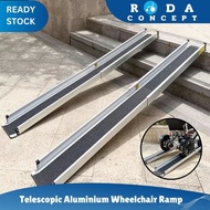Telescopic Aluminium Ramp Anti-Slip Extended Portable 2ft/3ft/5ft Wheelchair Ramp 150KG