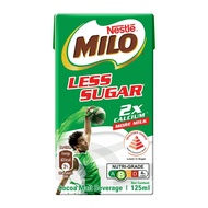 Milo UHT Less Sugar Chocolate Malted Milk (4x125ml)