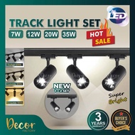 [SET] LED Track Light 7W/12W/20W/35W LED Spotlight Ceiling Track Spot Ceiling Light Lampu Track LED