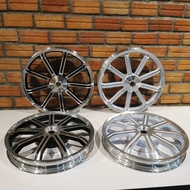 แม็กซ์ลายแมงมุม L9 ใส่ Click110 Click-i Scoopy-i ICON ขอบ 14 สีดำปัด ขาวปัด