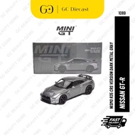 ✨READY STOCK✨ Mini GT Nissan GT-R | Nismo R35 CRS Version Dark Metal Gray | Grey