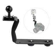 Aluminum Alloy Diving Tray Handle Underwater Camera Mount Rig Photography Plate Bracket with Ball fo