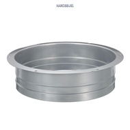 NARCISSUS13A0E Metal Straight Pipe, Galvanized Iron 3/4/5/6/8 inch Duct Connector Flange, Home Pipe 