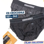 (2pcs) Brown CROCODILE CD S21262 Men's Rubber Boxer Briefs