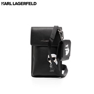 KARL LAGERFELD - K/IKONIK 2.0 LEATHER MULTI POUCH 230W3217 กระเป๋าสะพาย