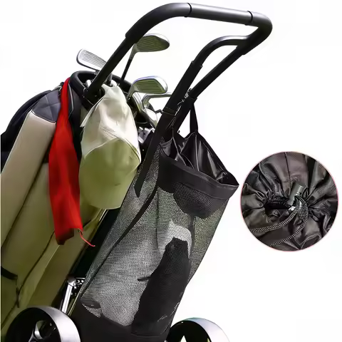 Golf Shrink Golf Cart Bag Golf Cart Storage Bag Golf Bag Closed Golf Mesh Bag Golf Gift