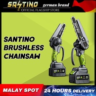 SANTINO Mini Chainsaw 8 Inch Cordless Electric Portable Chainsaw Rechargeable Li-ion Battery