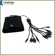 🍳 1Set Foldable Solar Panel Charger 15W 6V Portable USB Solar Charger for Car Black
