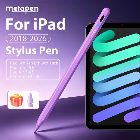 MetaPen Stylus Pen A8 For Apple iPad Pencil, Faster Charge Palm Rejection for iPad A16 11/10/9/8th, 