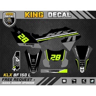 Decal KLX BF 150L KLX OLD KLX S DECAL KX CUSTOME DECAL KLX BF 150L 50