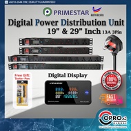 [UPGRADED CHIP] Digital LCD Primestar Surge Lightning Protection 19&29inch Server Rack PDU 13A(Power
