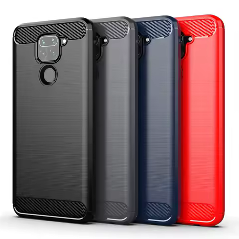 Carbon Fiber Case For Redmi Note 9 9t 9s 9pro max Soft Silicone Shockproof Phone Cover for xaomi red