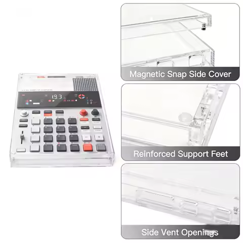 Dustproof Cover for EP‑133 K.O.II Magnetic Side Panel Case Clear Acrylic Precise Cutouts Heat Dissip