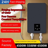Instant Heating Electric Water Heater For Bathing Quick Heating 4500-6500W Meet Winter Water Needs W