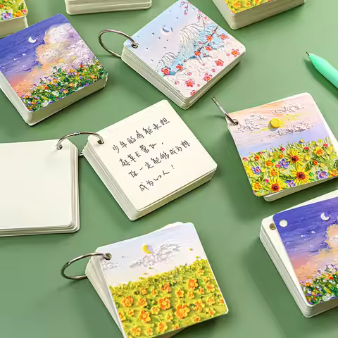 Blank Word Card Handwritten Card Memo Creative Simplicity Note Pad Mini Memo Pad Notebook Portable F