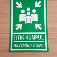 K3 safety sign assembly point sticker