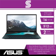 Asus Laptops ZenBook Duo UX482E-GHY348TS /Intel Core i5-1135G7 2.40~4.20GHz/16GB OB/512GB SSD/14.0"F