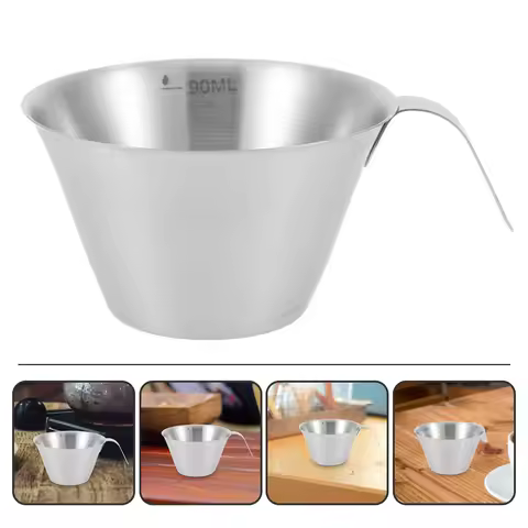 Coffee Scale Measure Cup Design Container Measuring Cylinder Espresso Supply Metal