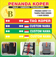 TAG PENANDA KOPER UMROH & HAJI ( CUSTOM NAMA )Tali Koper Penanda/Ciri