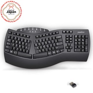 【Direct from Japan】
Perixx PERIBOARD-612BUS Ergonomic Wireless Keyboard - Bluetooth/2.4GHz Full Size