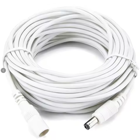 DC Power Extension Cable 3M/5M/10M/15M/20M/30M 5.5mm X 2.1mm Extension Cord DC 12v Extension Cord fo