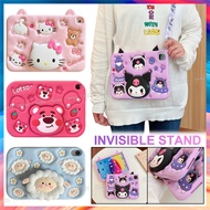 Kids Safe Cute 3D Cartoon pattern Shockproof Tablet Cover Protective Shell Case with invisible stand