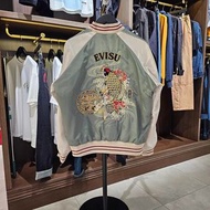 Evisu福神2024秋冬男女同款錦鯉刺繡休閒夾克外套