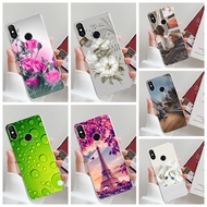 Flower Floral Cute Casing Xiaomi Mi A2 / Xiaomi Mi A2 Lite Phone Case Soft TPU Silicon Case Cover